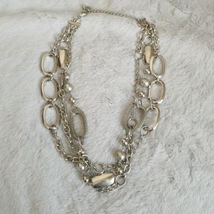 Super cute layered necklace.